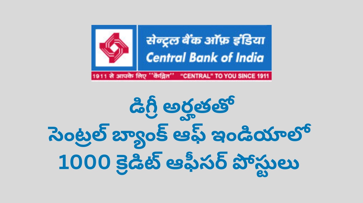 Central Bank of India Credit Officer Recruitment 2025